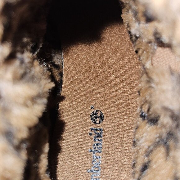 Timberland Leather Ankle Boot Womens 9 Skyla Bay Brown Faux Fur Lined A5U48 - Picture 12 of 15